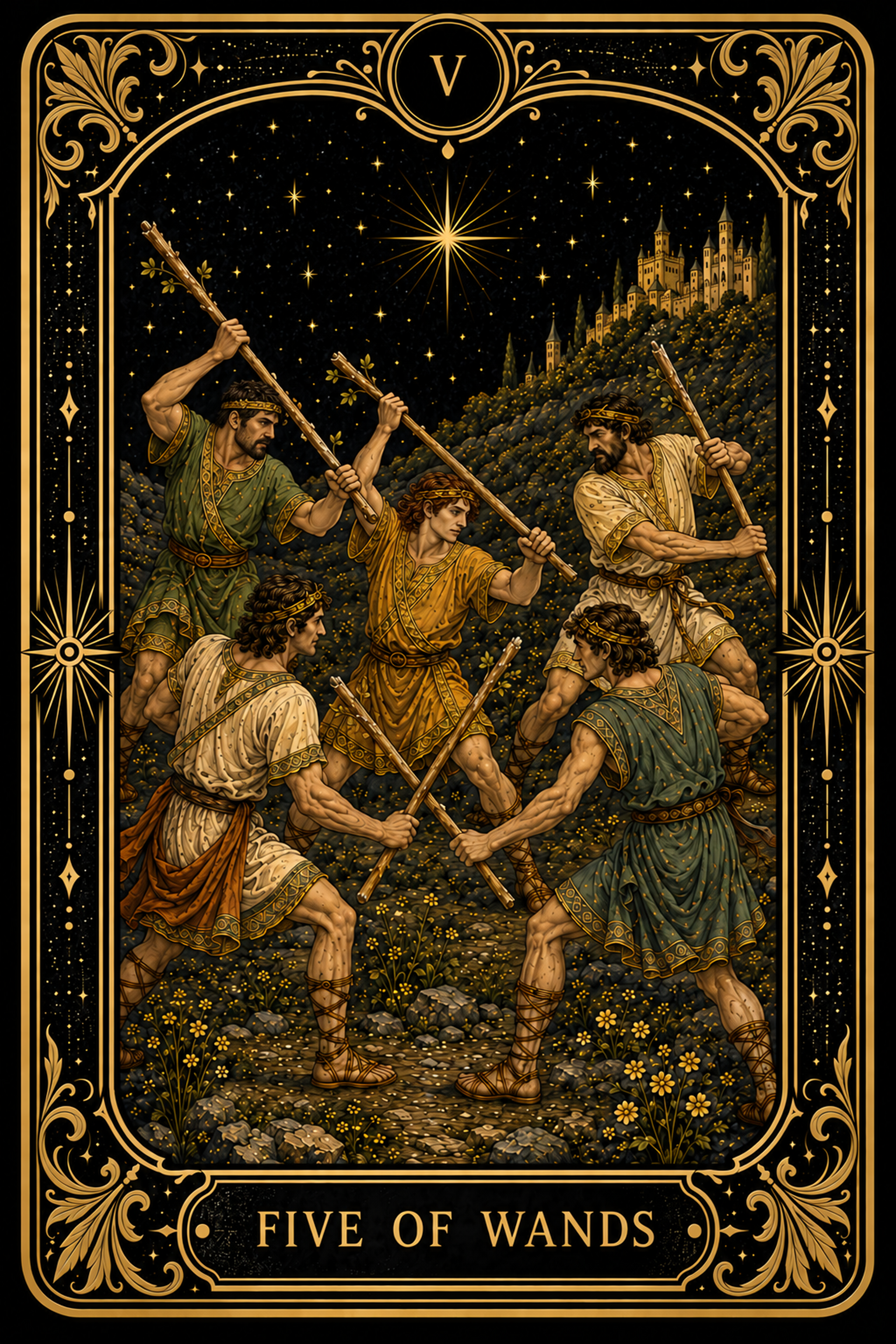 Five of Wands