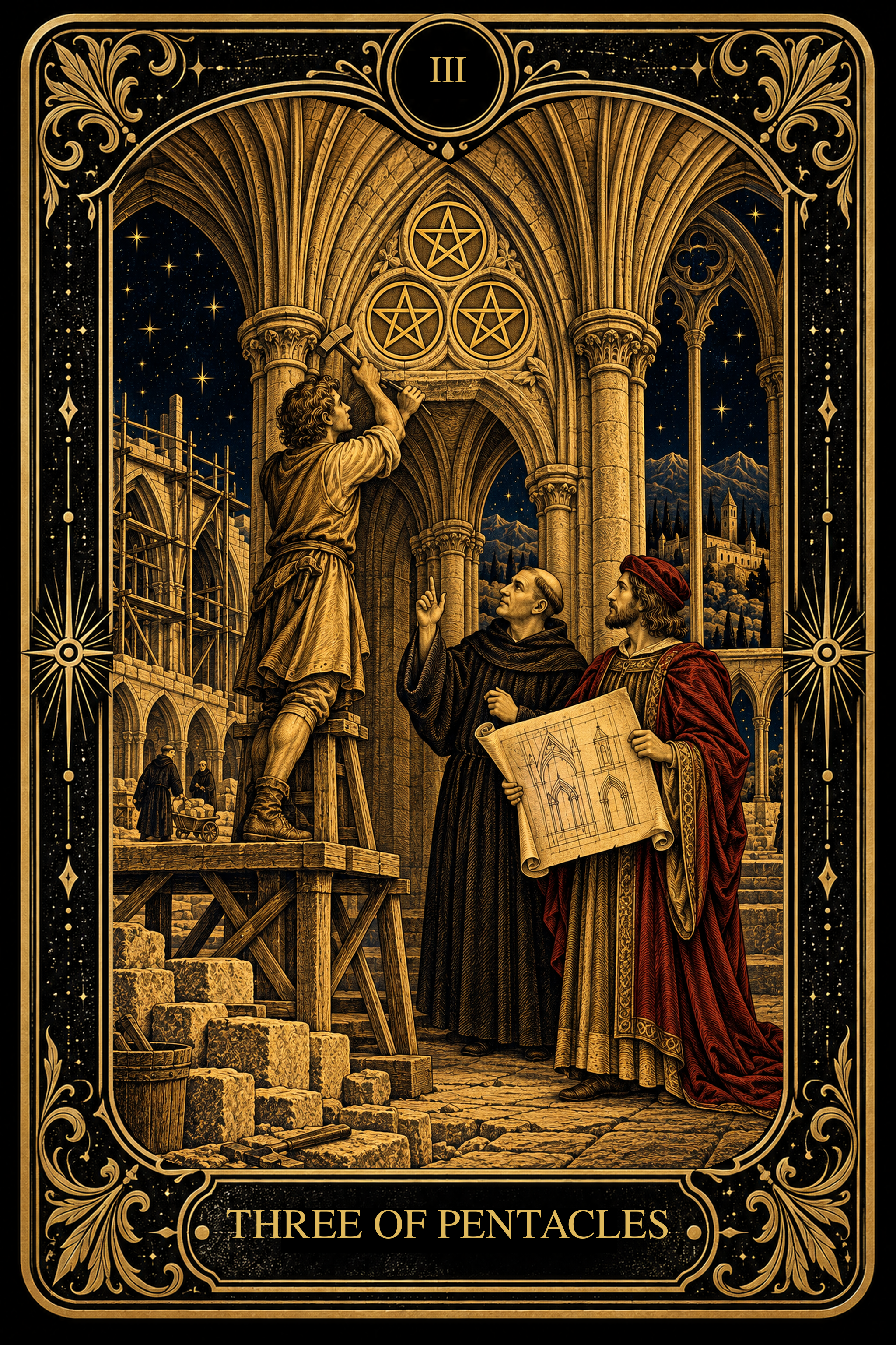 Three of Pentacles
