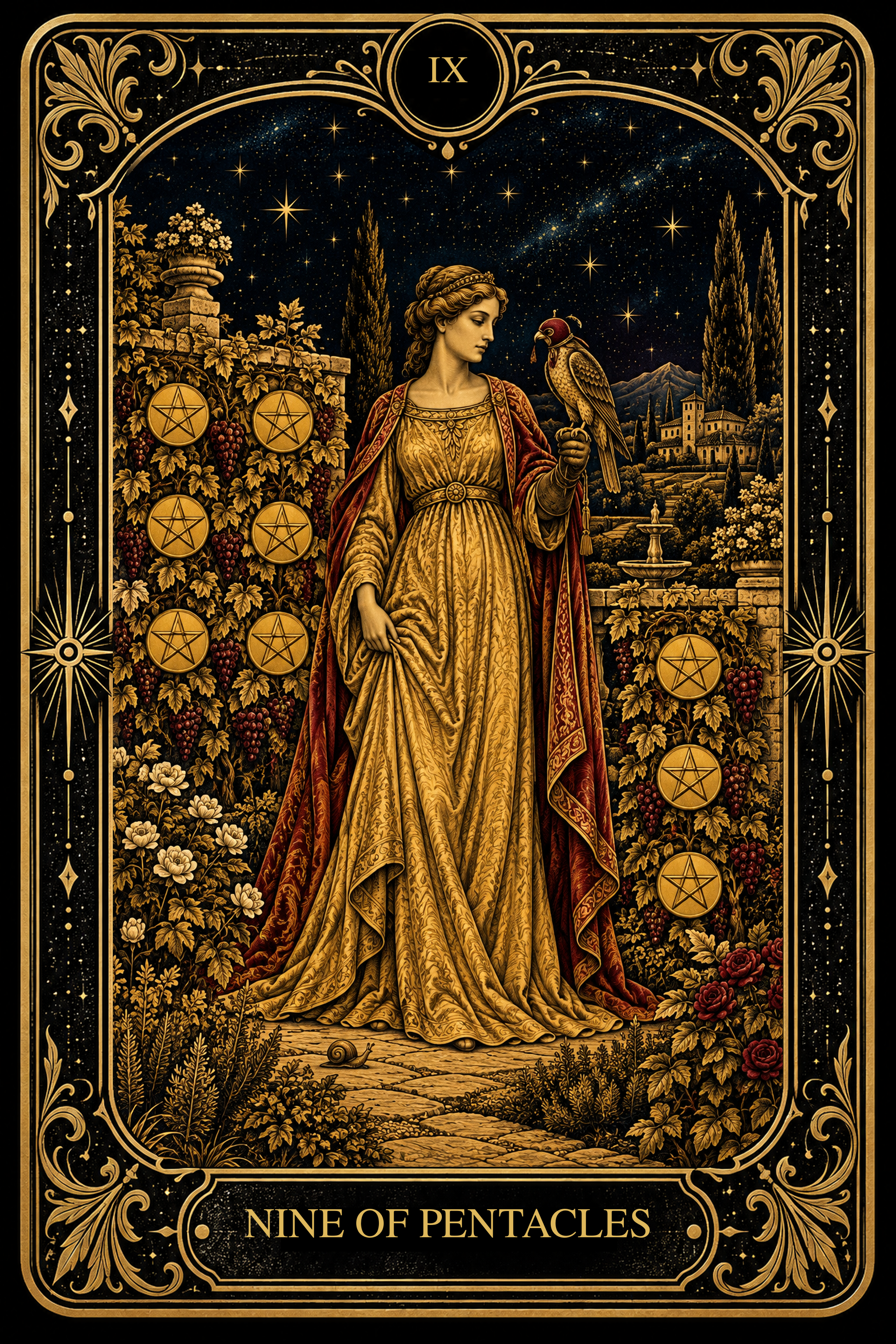 Nine of Pentacles